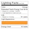 Luxrite A19 LED Edison Orange Light Bulb 4.5W 60W Equivalent Clear Glass E26 Base LR21726-1PK - alternate 5